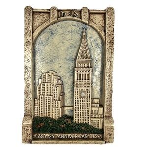 Rare Metlife 125th Anniversary 3D Relief Plaque Atelier Guillon Ltd Ed #128/1000